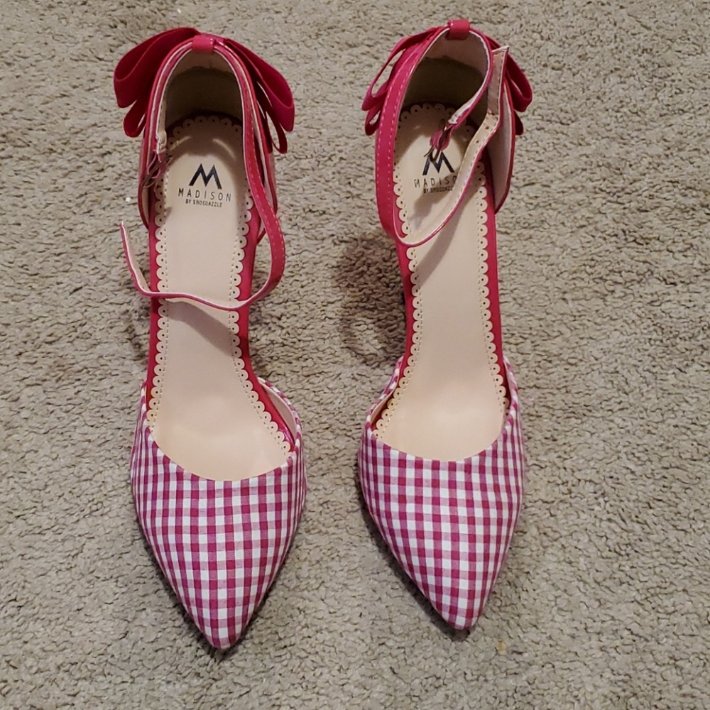 Pink high heel sandal